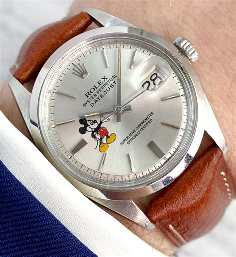 rolex datejust mickey mouse.